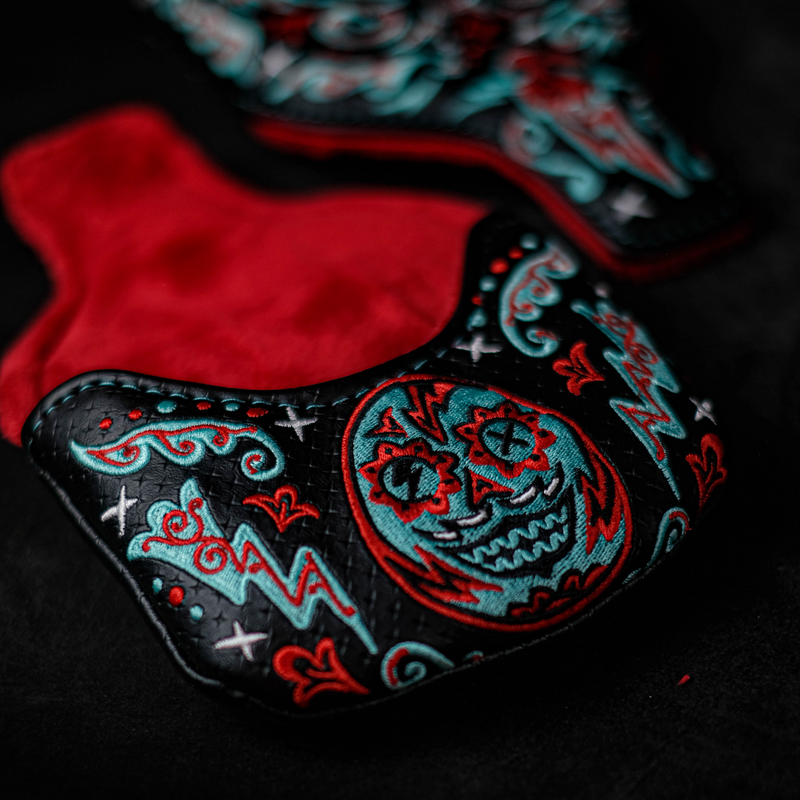 Electric Sugar Skull Mallet Cover