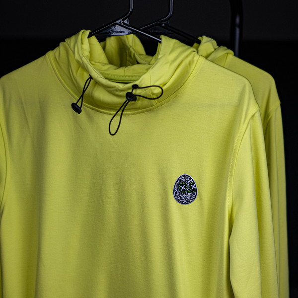 Ollie Hoodie - Muted Neon Yellow Sugar Skull