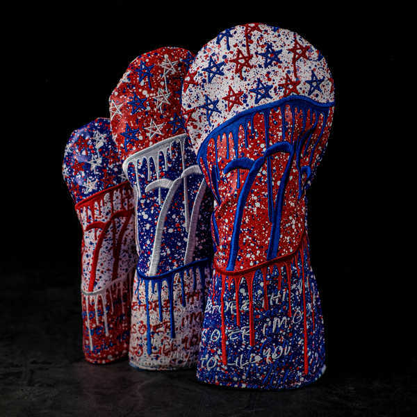 1776 RWB Patriot Splatter Drip Driver / FW Wood / Hybrid