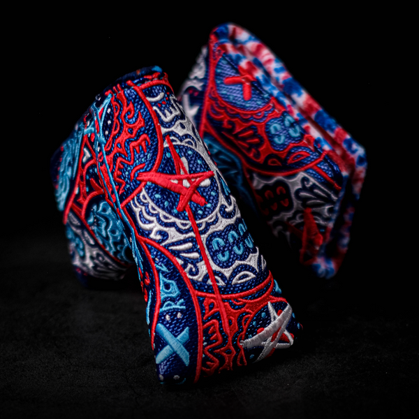 RWB Defaced Starry Eyed Sugar Skull Blade Cover