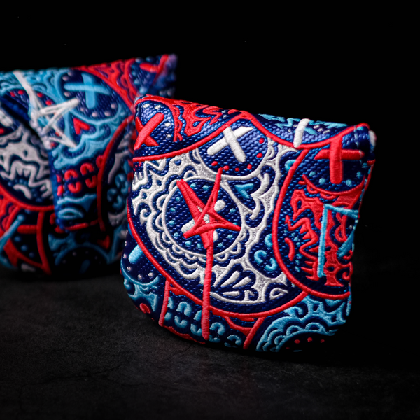 RWB Defaced Starry Eyed Sugar Skull Mallet Cover