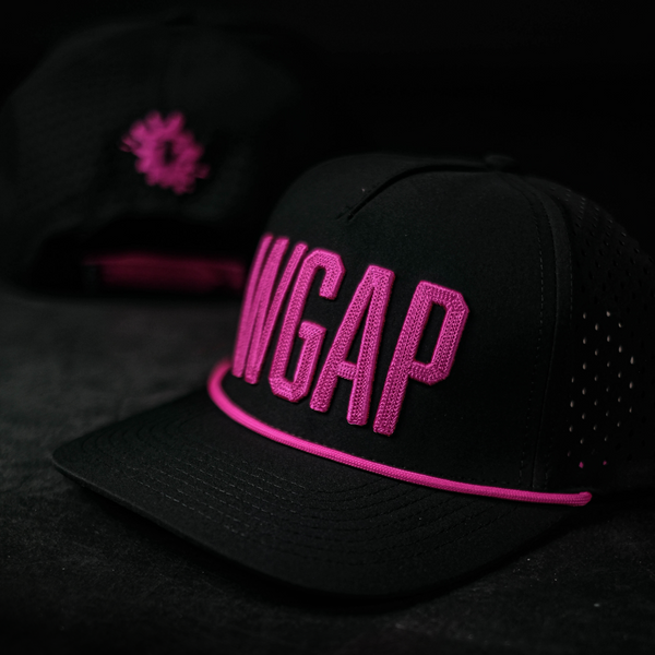 Black/Pink WGAP Rope Hat