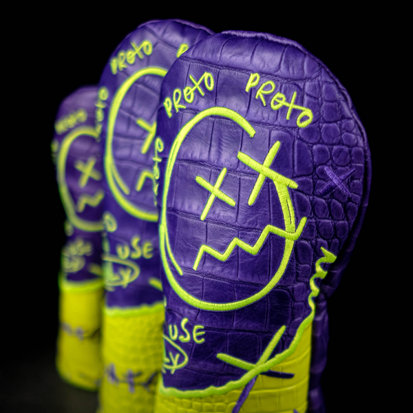 Purple & Neon Genuine Leather OG Alter Ego Driver / FW Wood / Hybrid