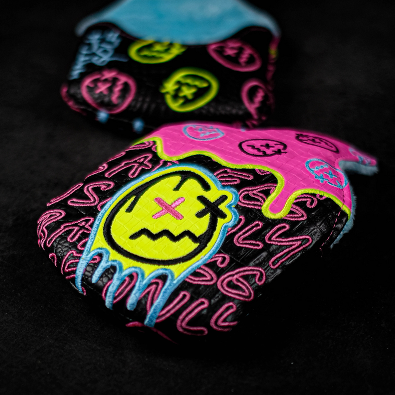Tri-Neon Croc Drip Use Only Mallet Cover