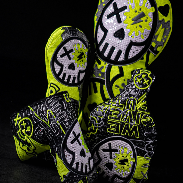 Defective 'We Give A Putt' Neon Croc Covers