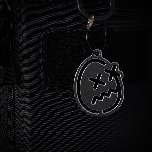 Alter Ego Matte Black Powder Coat Bag Tag