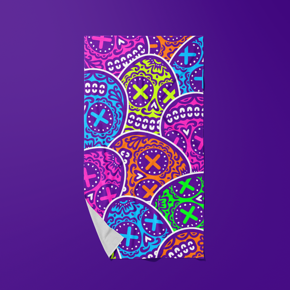 Sugar Skull Players Towel