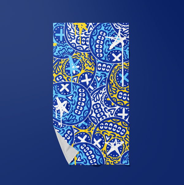 Olé to Victory Starry Eyed Sugar Skull Towel