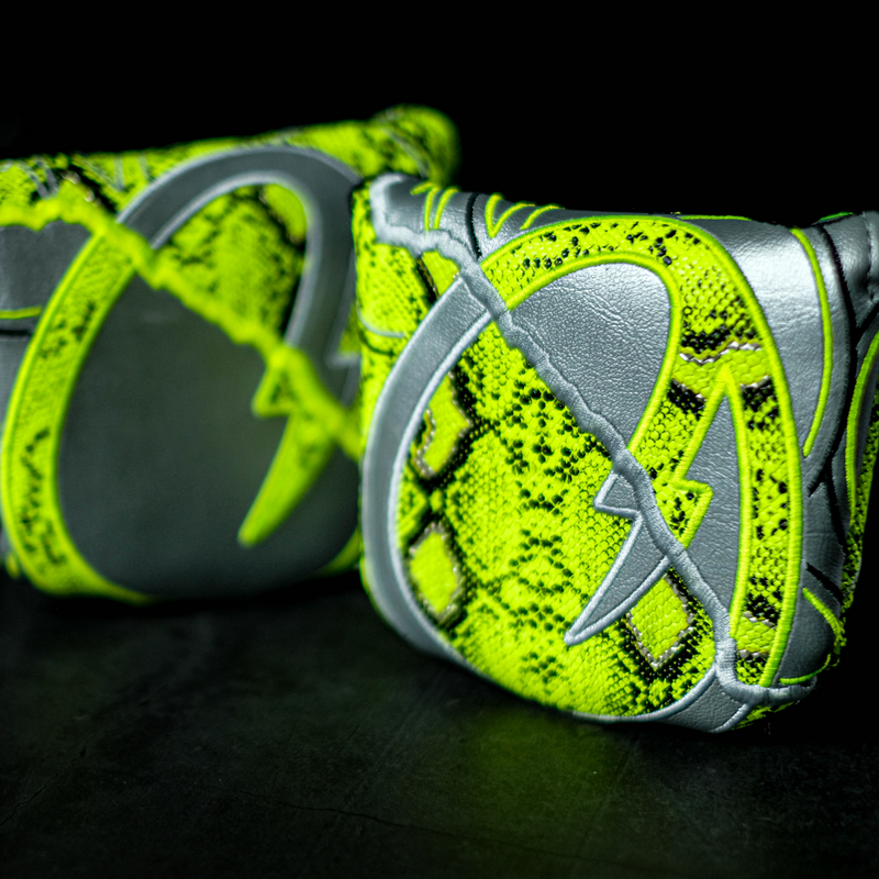 COTM 01: Electric Neon Snakeskin Two Face Mallet Cover