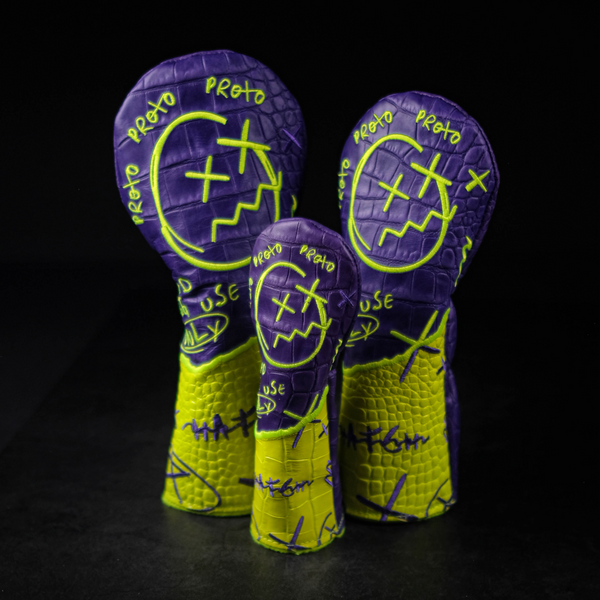 Purple & Neon Genuine Leather OG Alter Ego Driver / FW Wood / Hybrid
