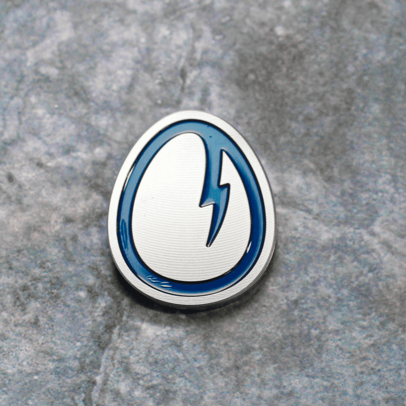 Electric Stainless Steel & Navy Ball Marker
