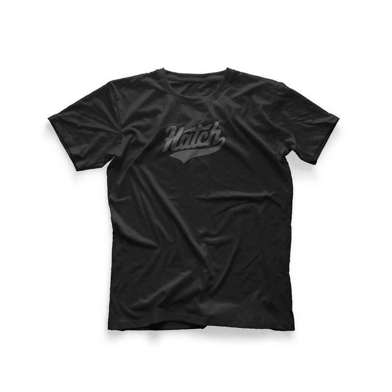 Hatch Baseball Script T-Shirt
